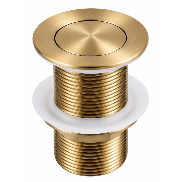 Solid Brass Basin Pop Up Waste No Overflow