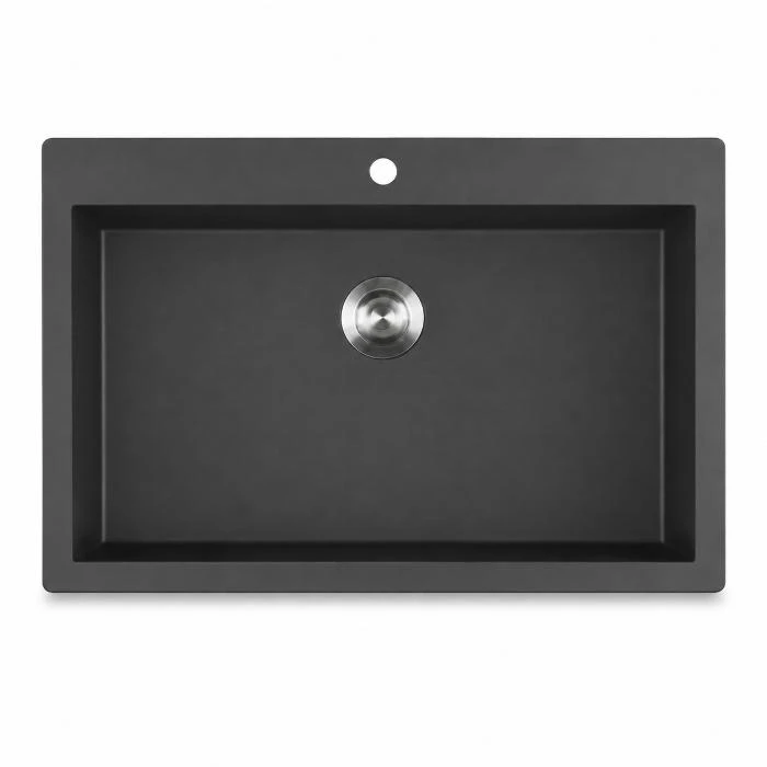 Regio PureStone Granite Single Bowl Kitchen Sink with Sophisticated Contemporary Styling