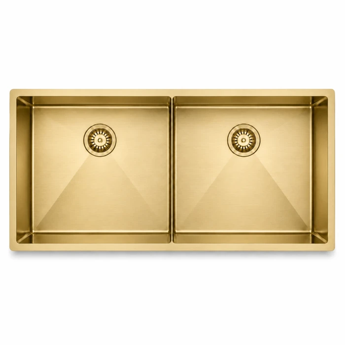 Regio 1084520 Series Pressed Stainless Steel Double Bowl Kitchen Sink