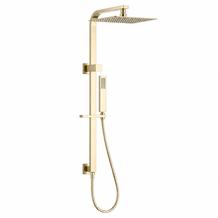 Regio Square Shower Station with 250mm Stainless Steel Shower Head � Top Water Inlet
