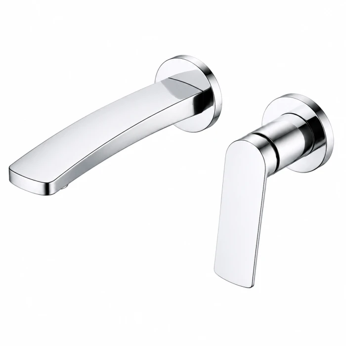 Regio Lydia Series Square Wall Mixer with Spout